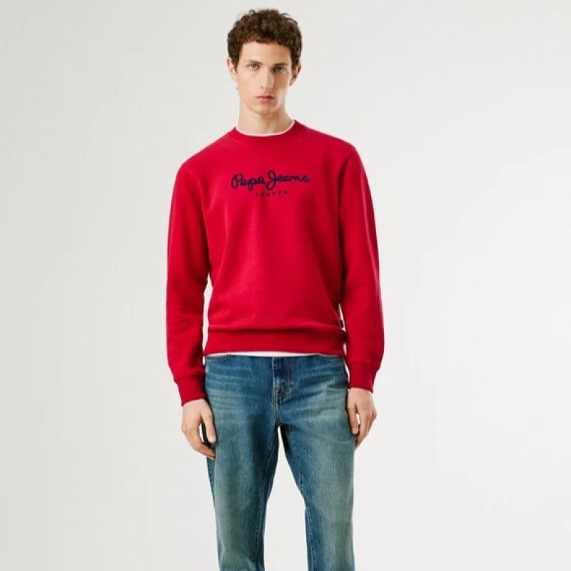 Φούτερ Macbeth plain crew Red Pepe jeans