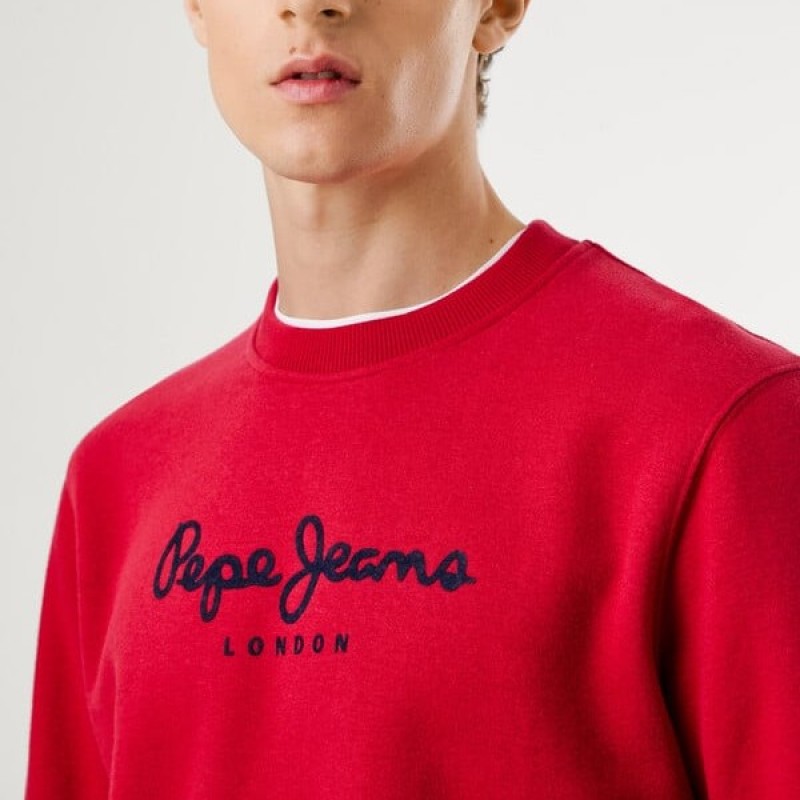 Φούτερ Macbeth plain crew Red Pepe jeans