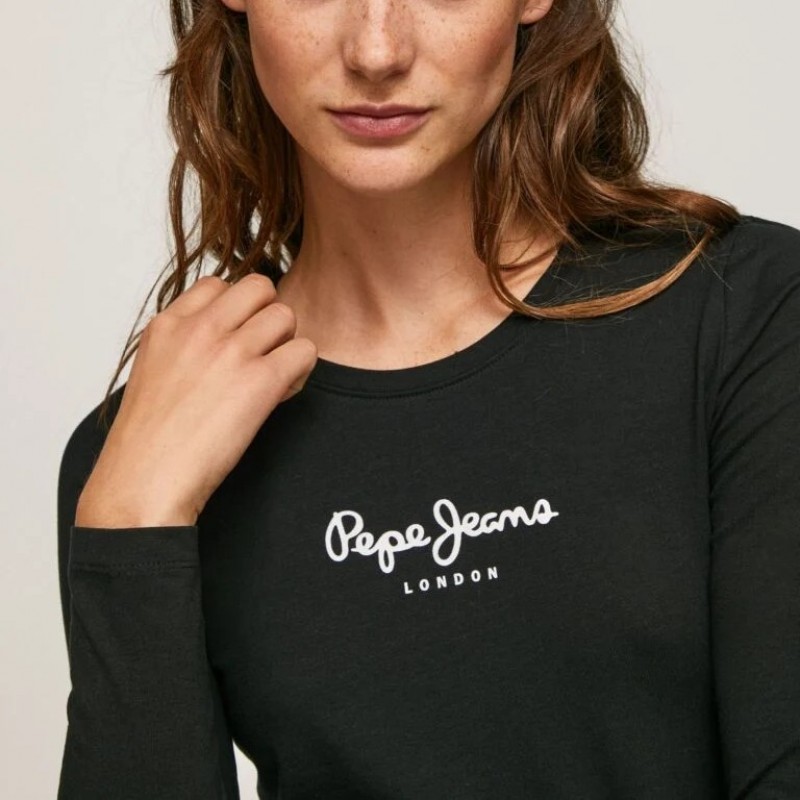 Blouse long sleeved New virginia Black Pepe jeans