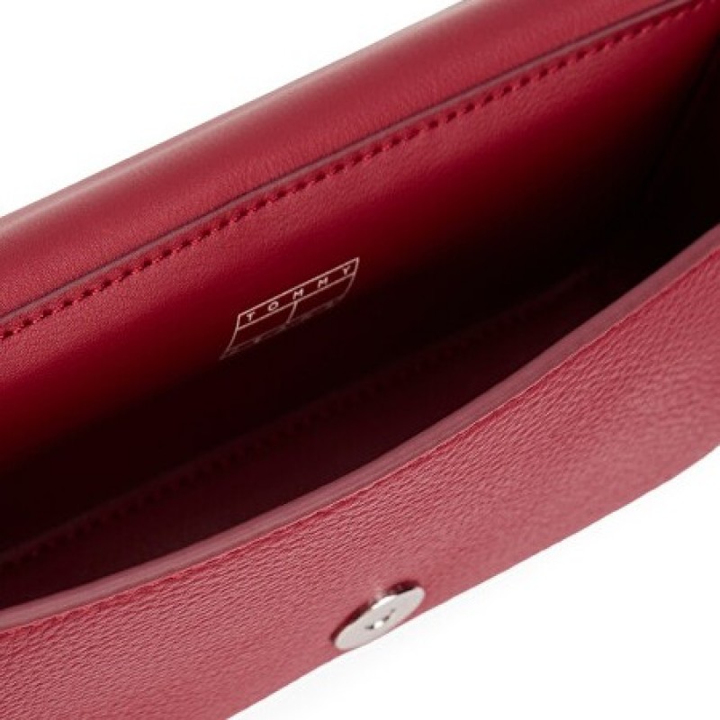 Τσάντα γυναικεία must flap maroon Tommy Jeans