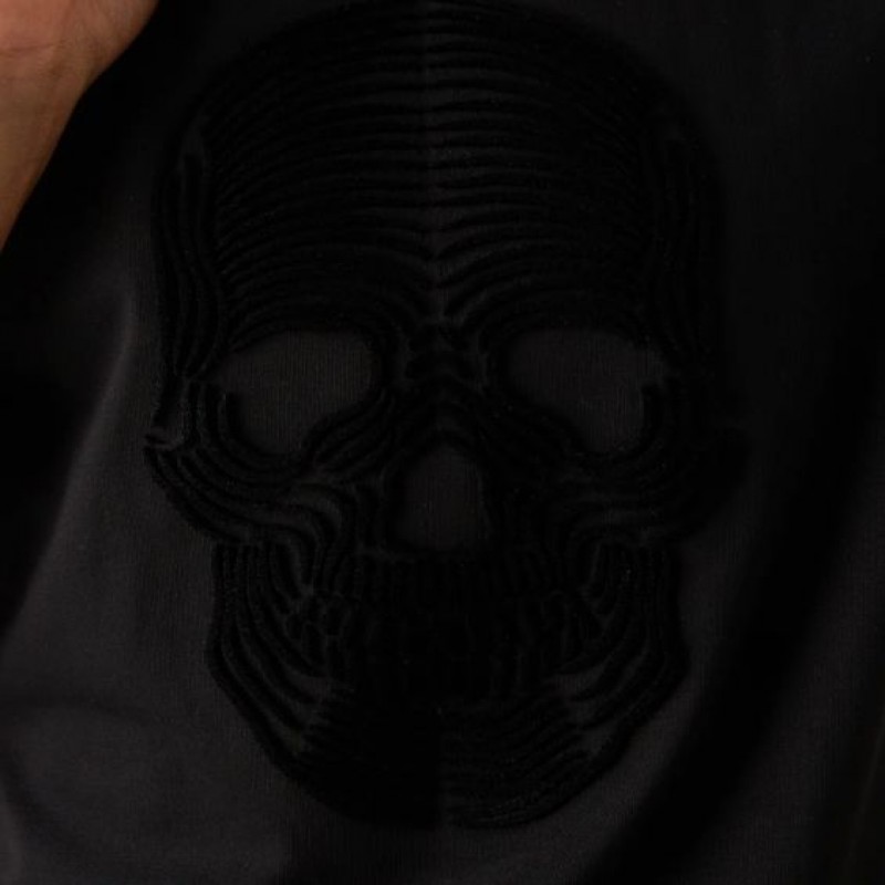 T-shirt regular fit skull print Black Antony Morato
