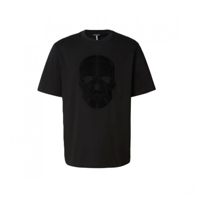 T-shirt regular fit skull print Black Antony Morato