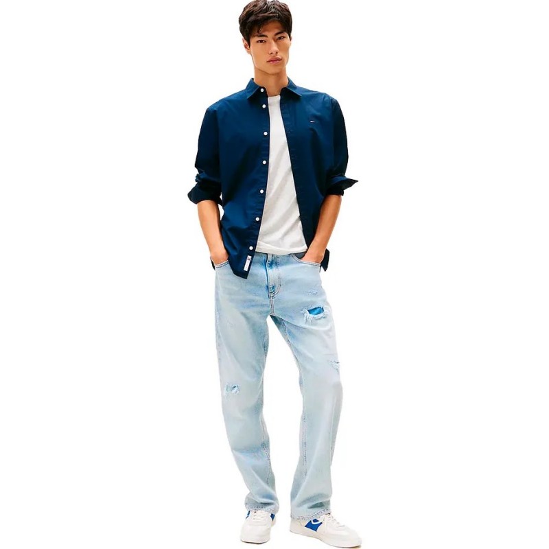 Shirt TJM REG poplin Blue Tommy jeans