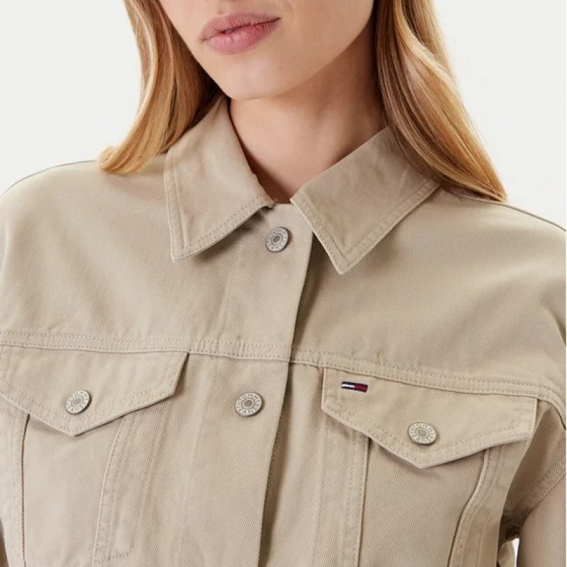 Jacket TJW Flag trucker beige Tommy jeans
