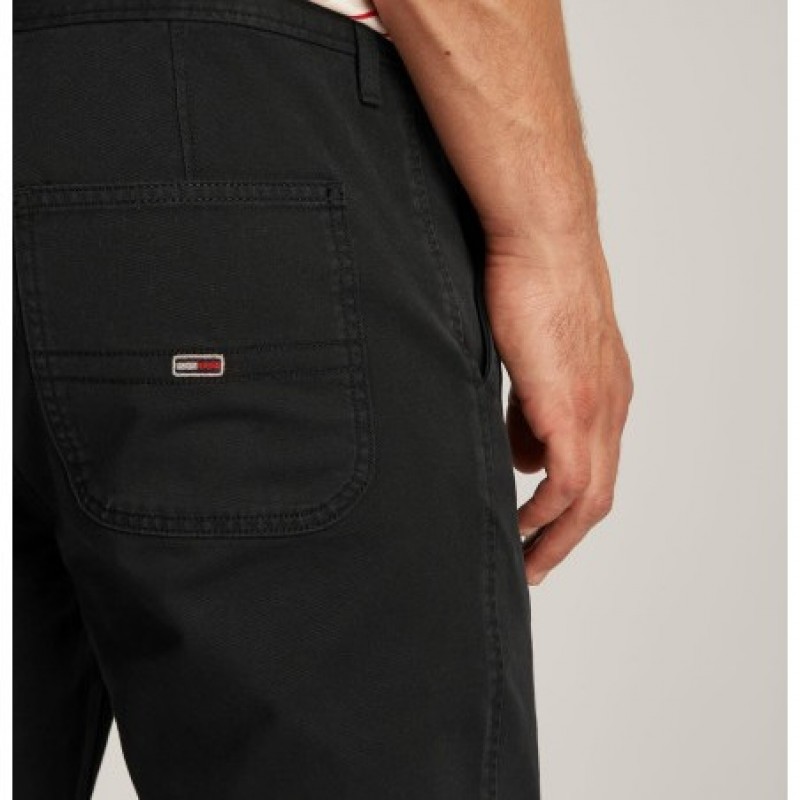 Pants chino regular black Tommy jeans