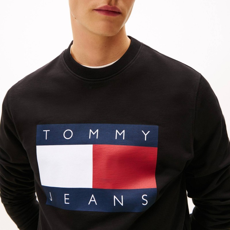 Φούτερ TJM REG big flag Black Tommy jeans