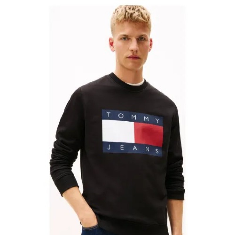 Φούτερ TJM REG big flag Black Tommy jeans