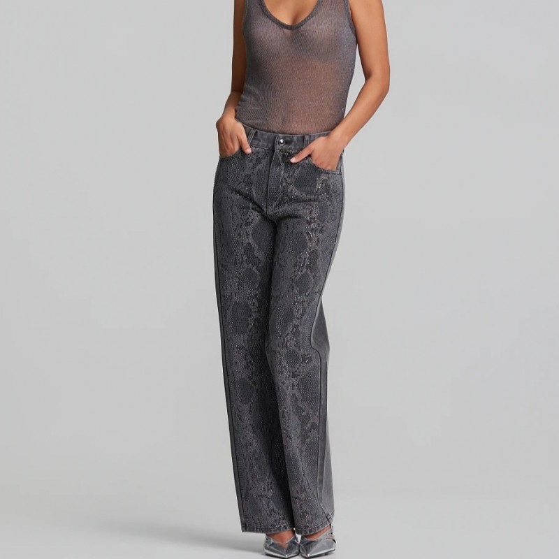 Hot fix jeans Grey Lynne