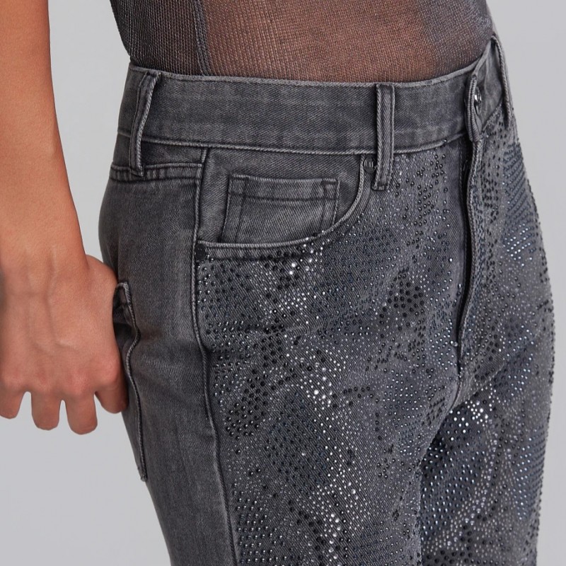 Hot fix jeans Grey Lynne