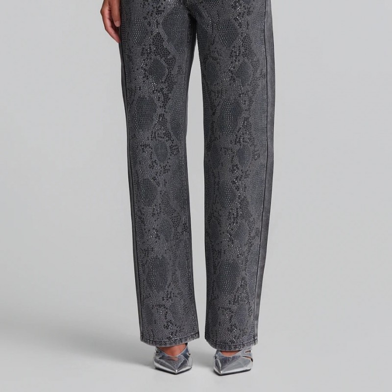 Hot fix jeans Grey Lynne
