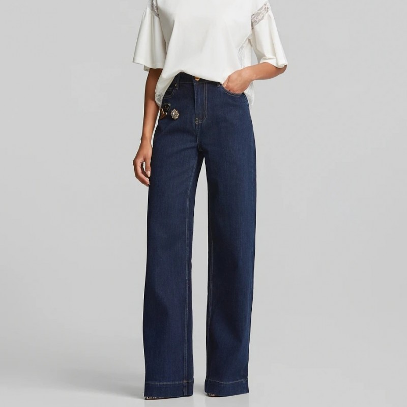 High-waisted jeans Blue Lynne