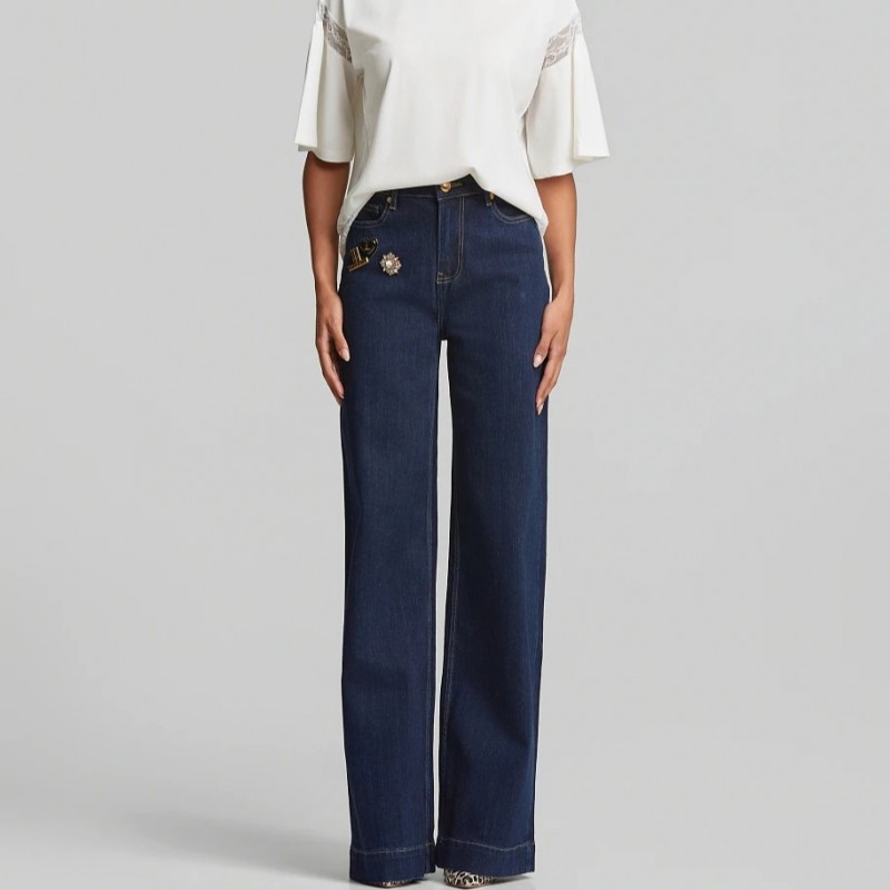 High-waisted jeans Blue Lynne