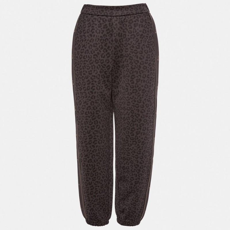Animal print tracksuit pants Grey Lynne