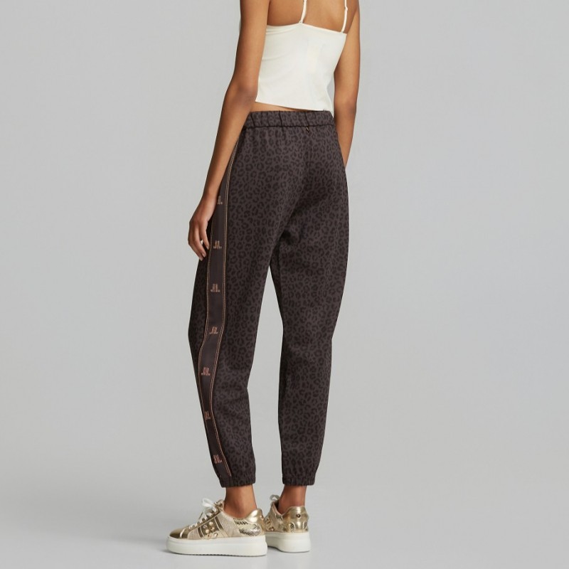 Animal print tracksuit pants Grey Lynne