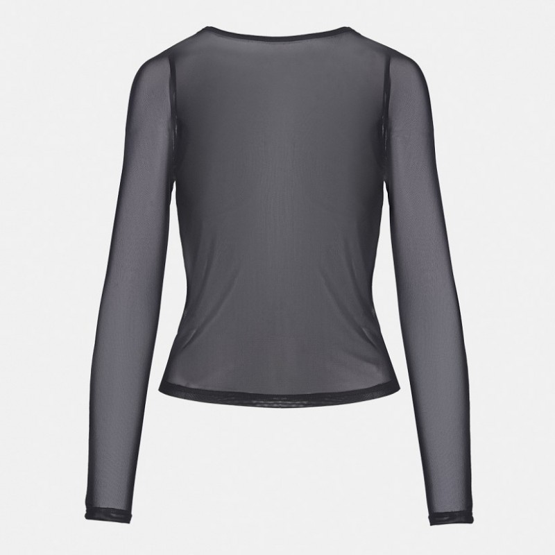 Transparent blouse Black Lynne