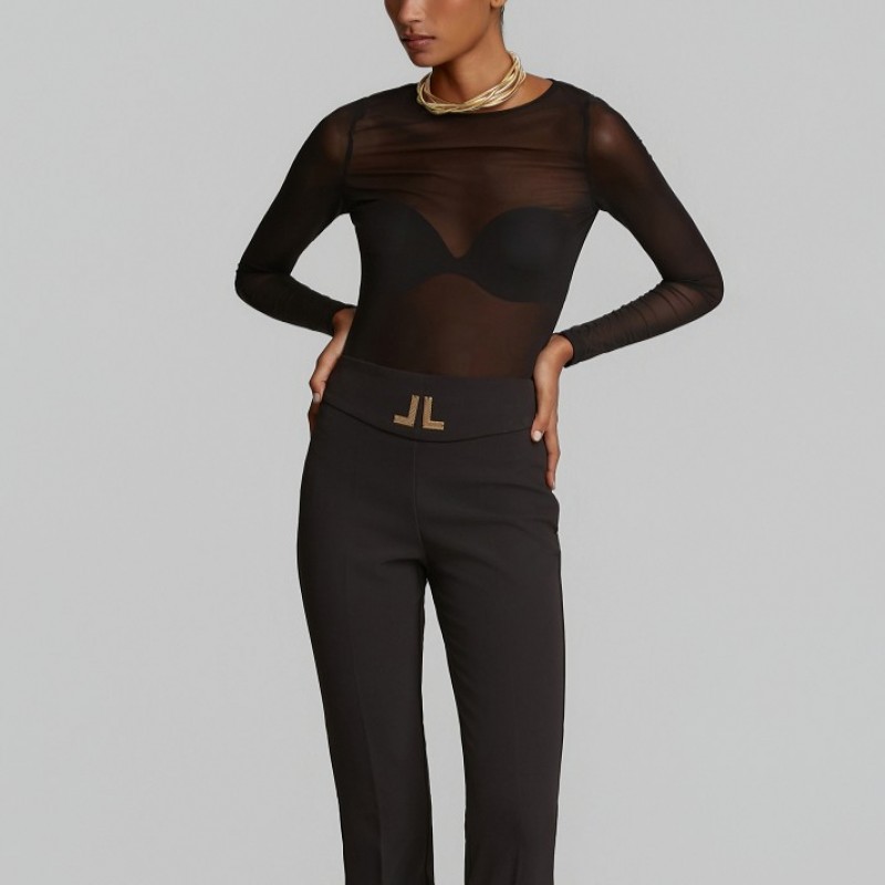 Transparent blouse Black Lynne