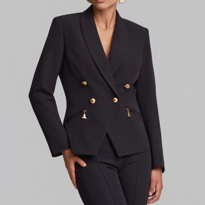 Double-breasted jacket Black Lynne