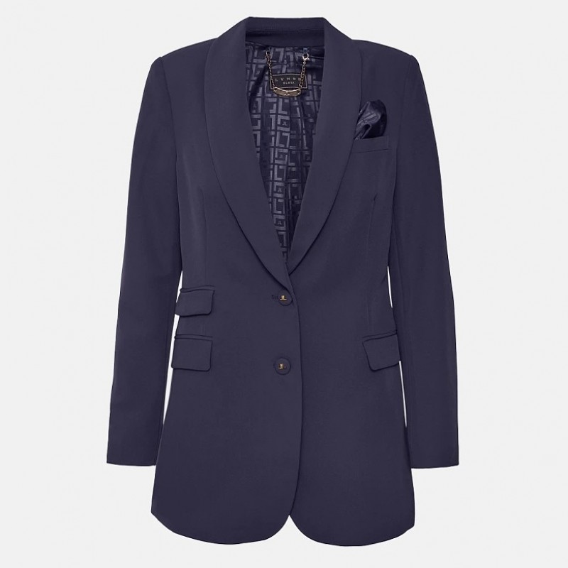 Σακάκι μεσάτο κρέπ Blue Lynne