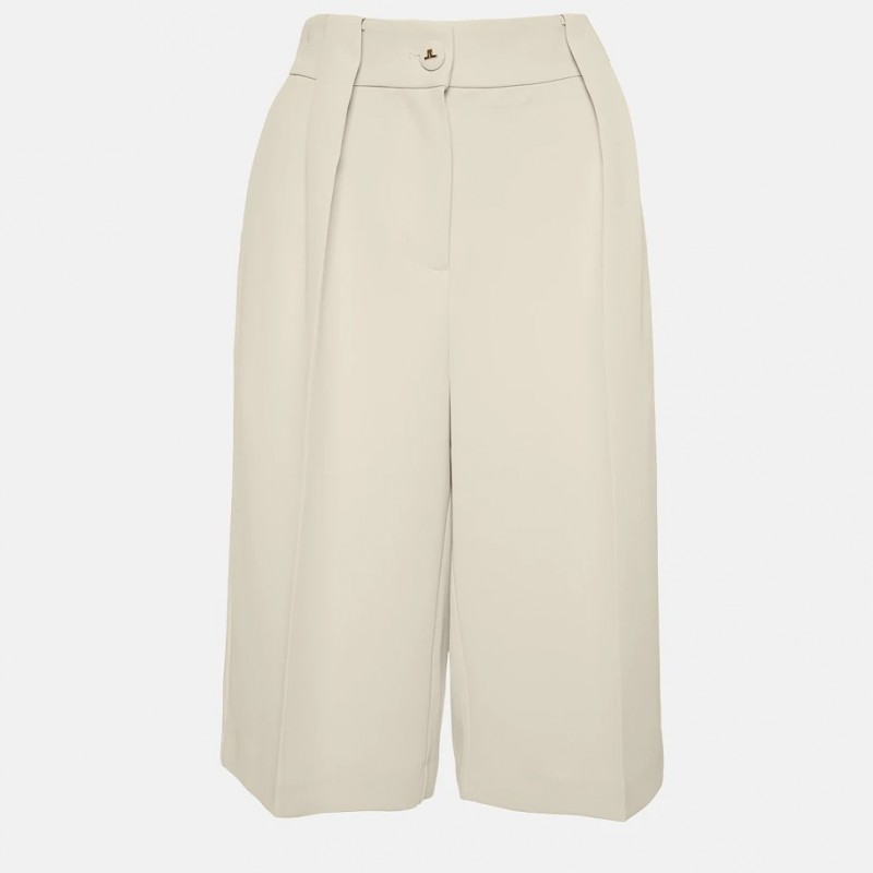 Crepe Bermuda shorts with pleats Stone Lynne