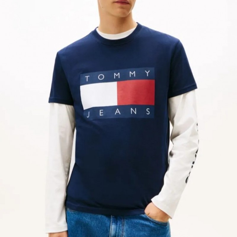 T-shirt TJM Big flag Blue Tommy jeans