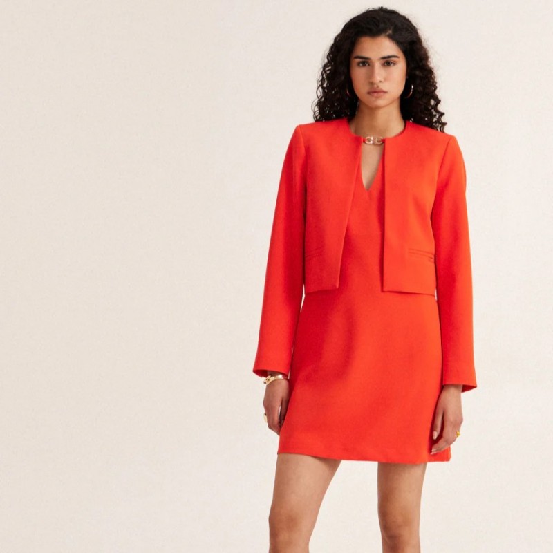 Jacket Carlina short Red Enzzo