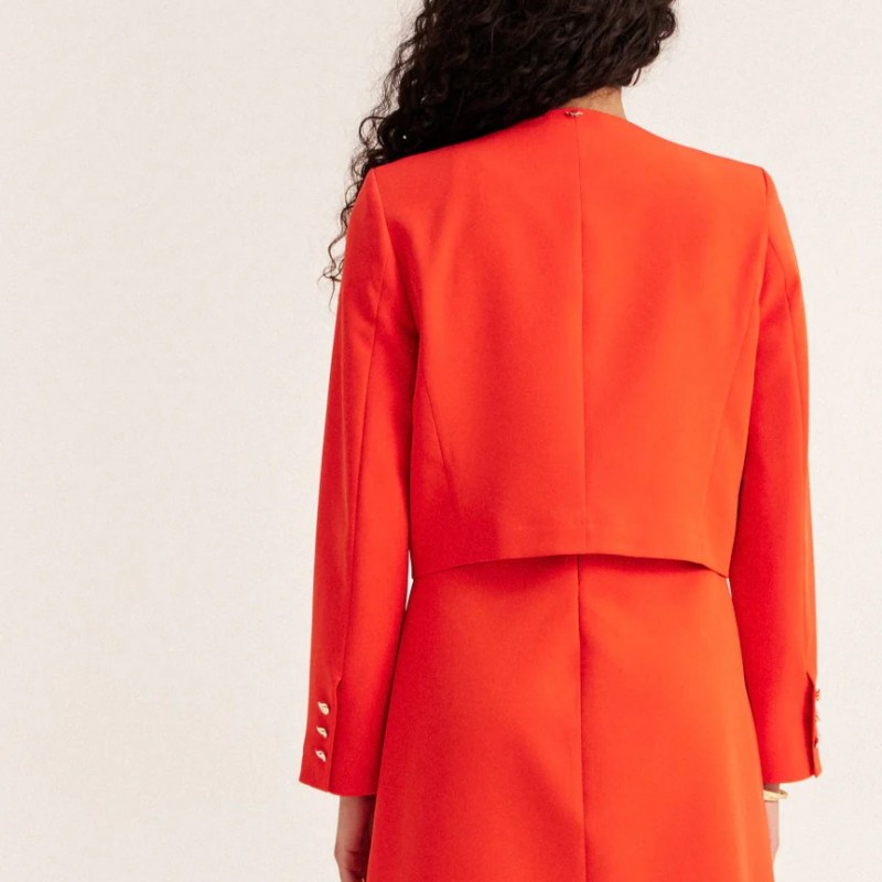 Jacket Carlina short Red Enzzo