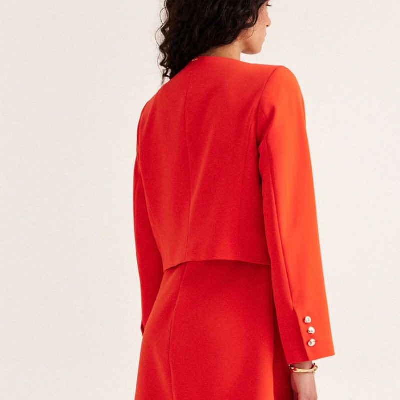 Jacket Carlina short Red Enzzo