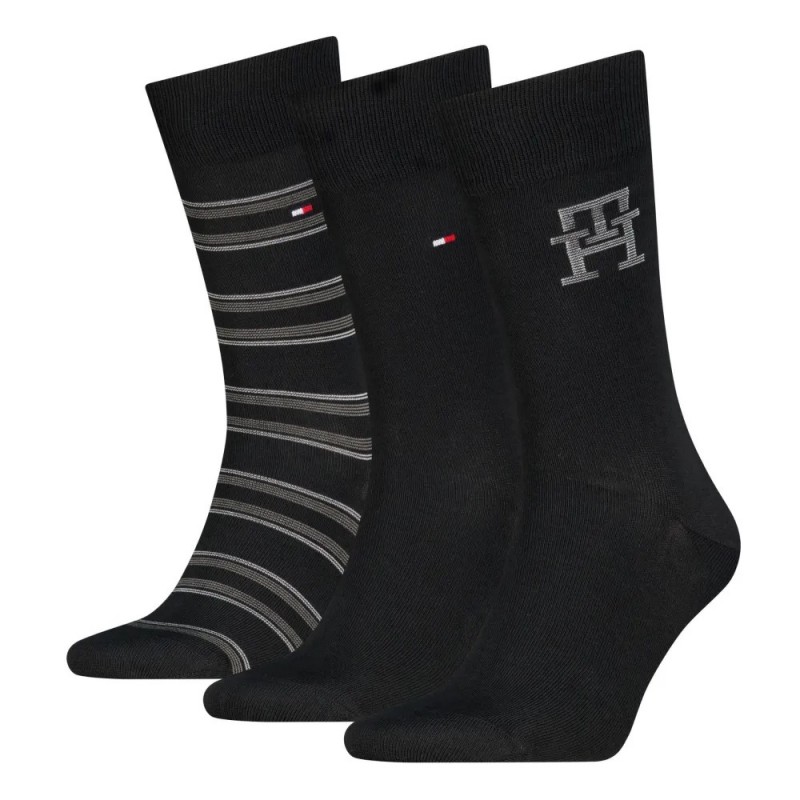Socks 3pack giftbox monogram Black Tommy jeans