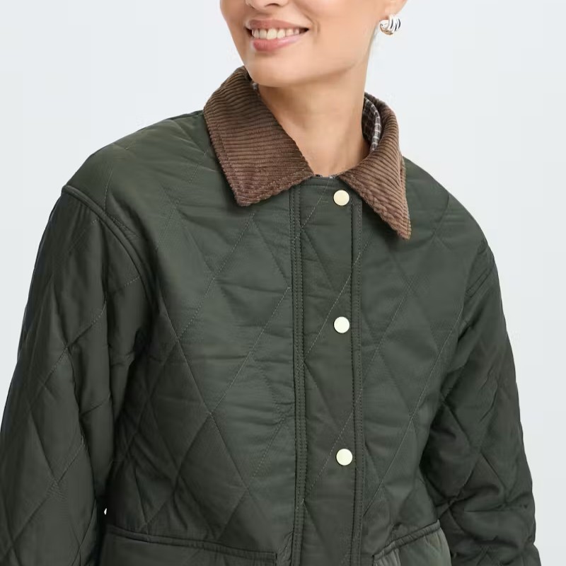 Jacket quilted Bybellini Olive B.young