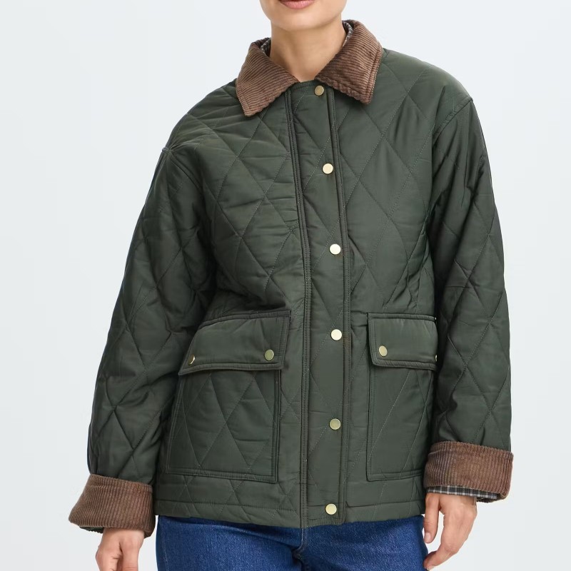 Jacket quilted Bybellini Olive B.young