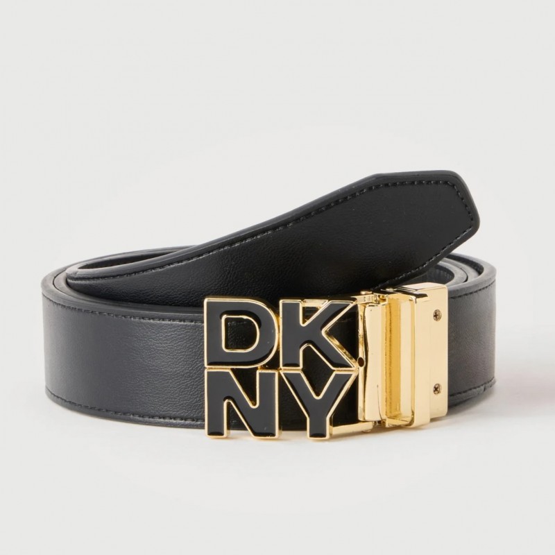Belt reversible stacked Black/Gold DKNY
