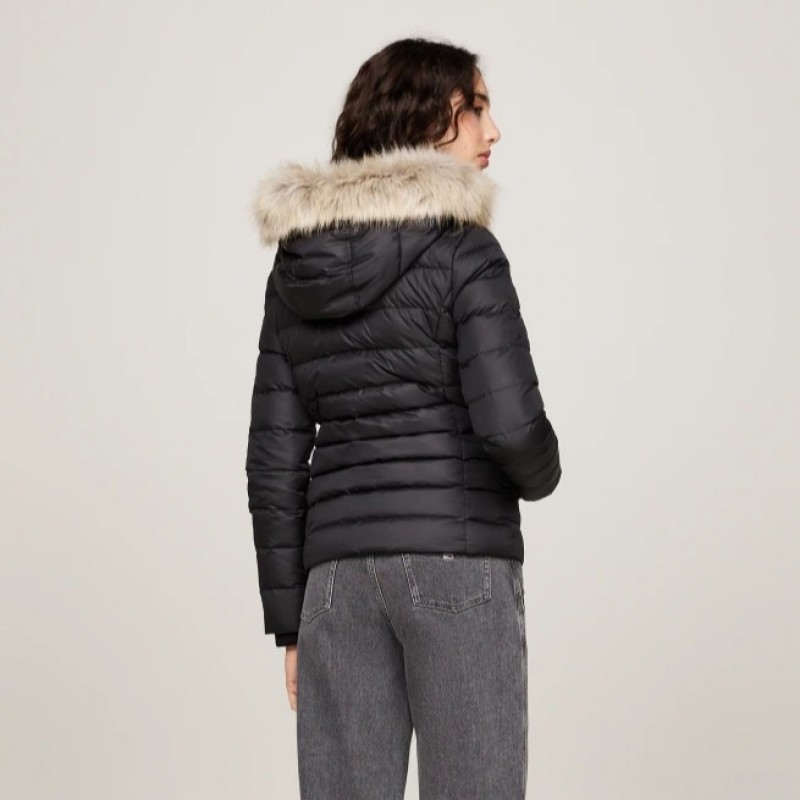 Jacket basic hooded ext Black Tommy jeans