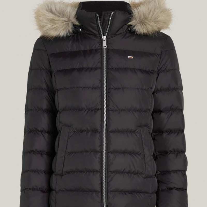 Jacket basic hooded ext Black Tommy jeans