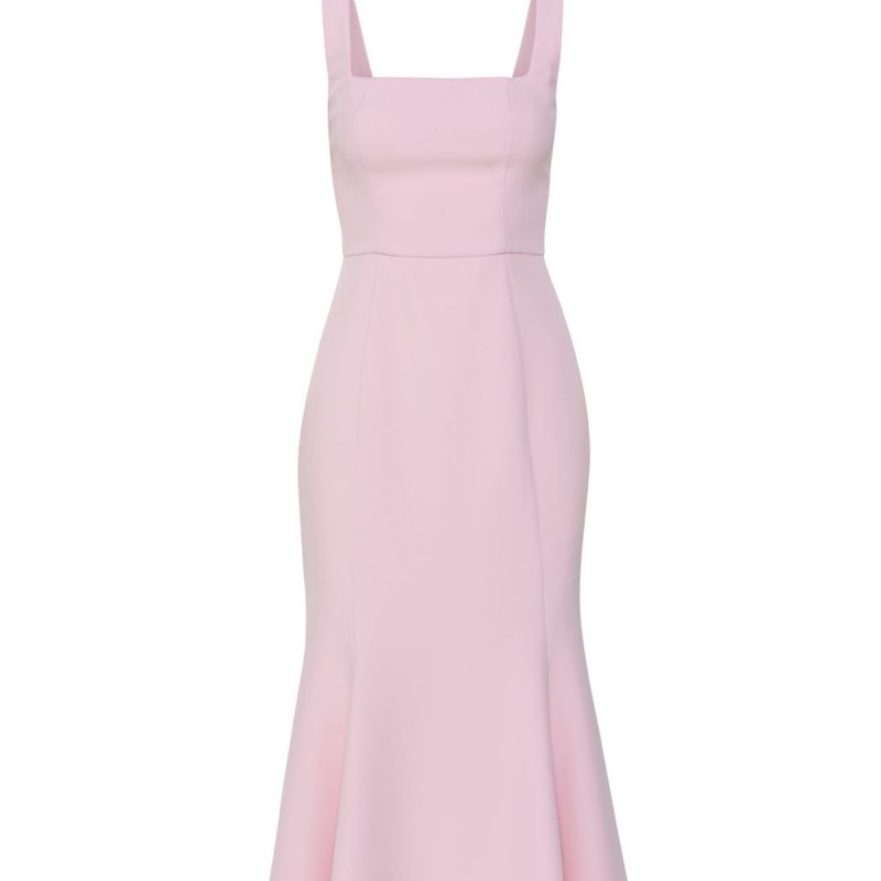 Dress midi with lace Pink Access