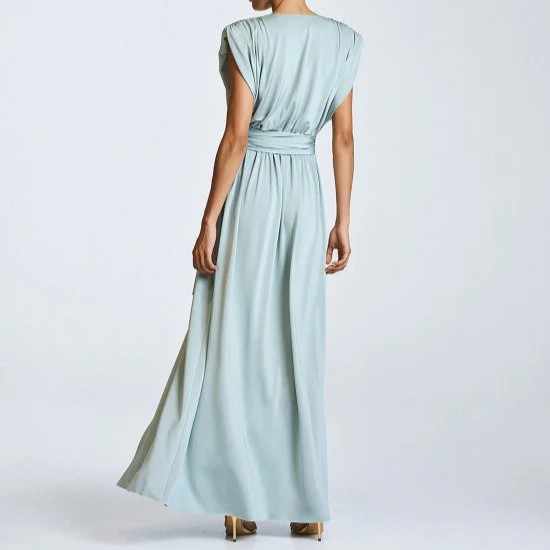 Wrap dress with belt and buckle Mint Access