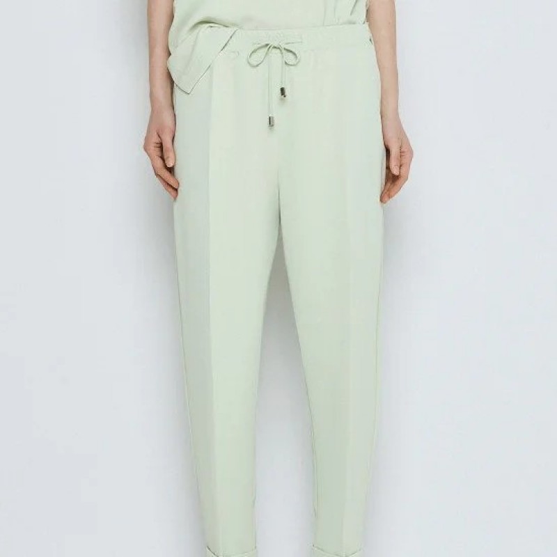 Pants with elastic waistband and cuffs Mint Access