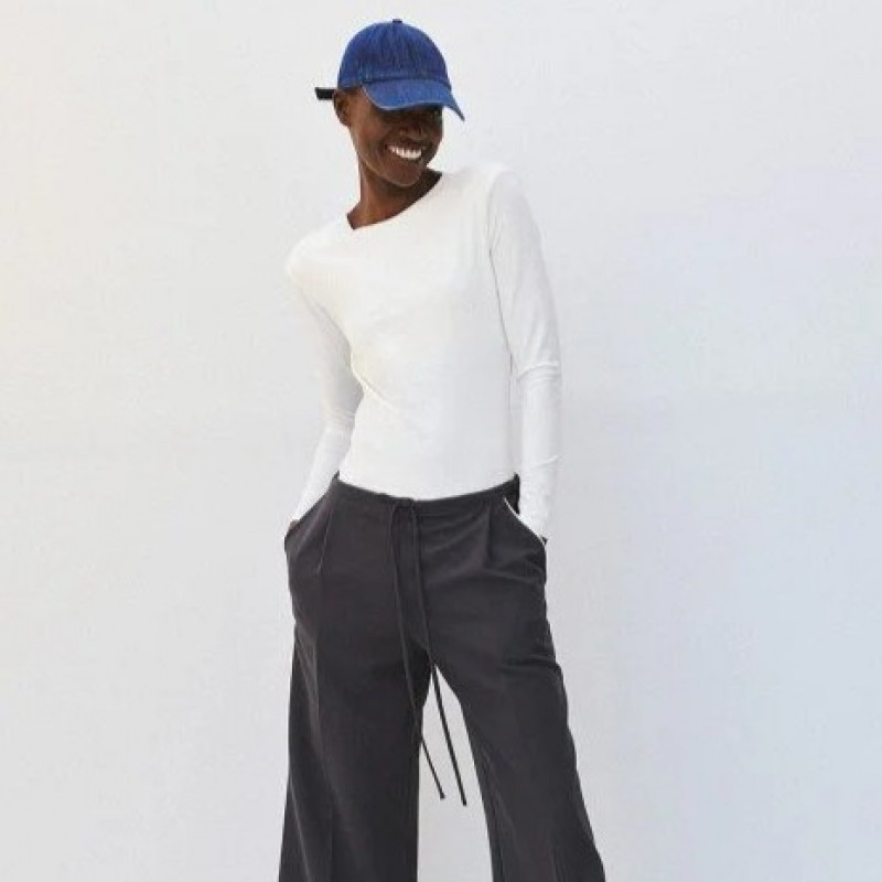 Long-sleeved blouse with padding White Access