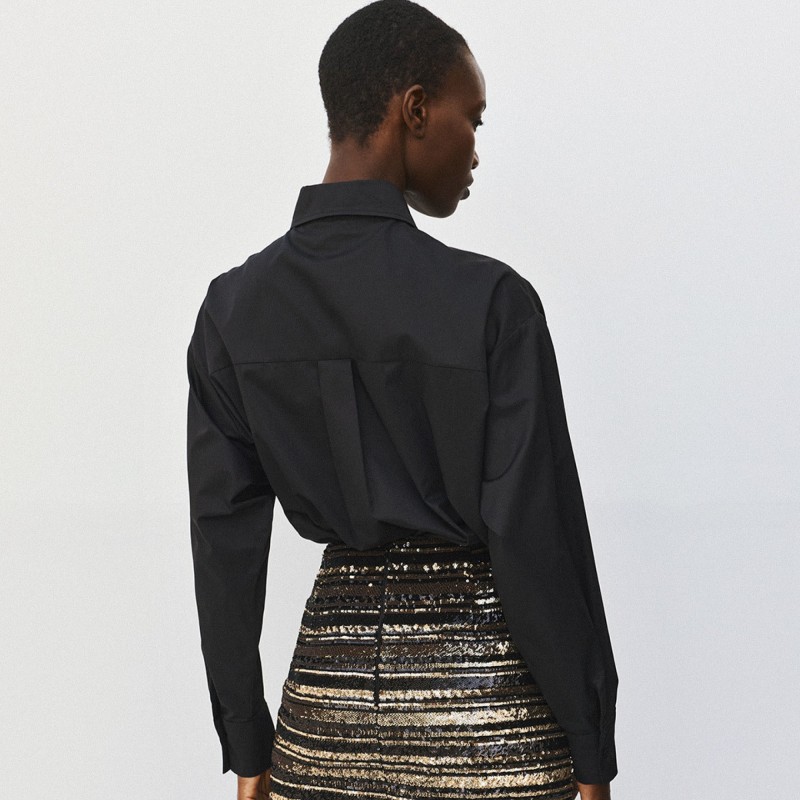 Shirt with metallic details Black Access