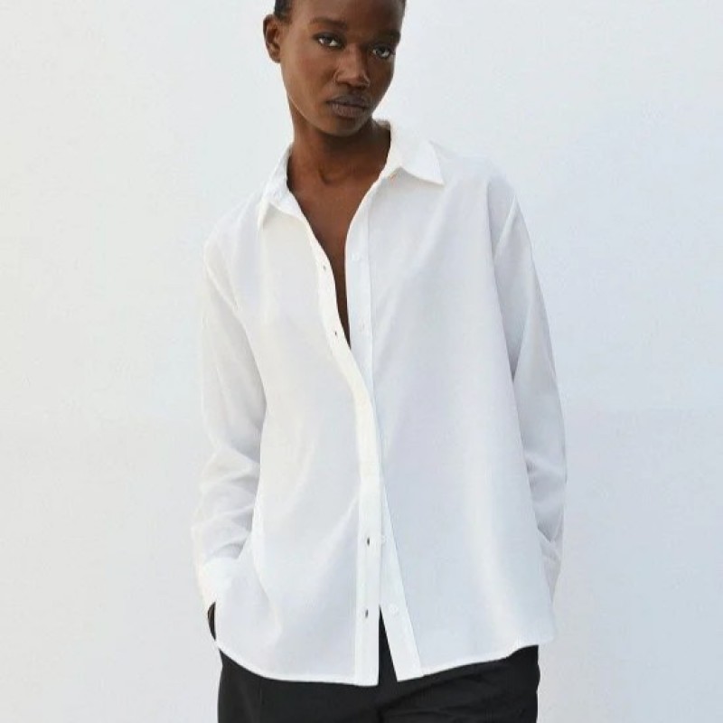 Round neck shirt White Access