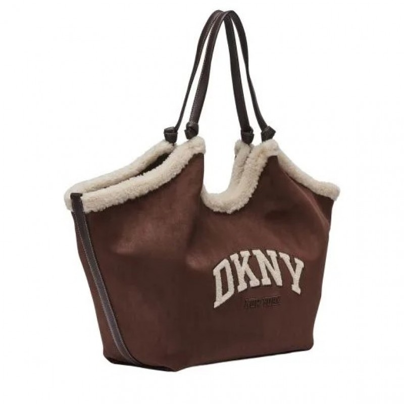 Τσάντα Paula tote handbag Dark Brown DKNY