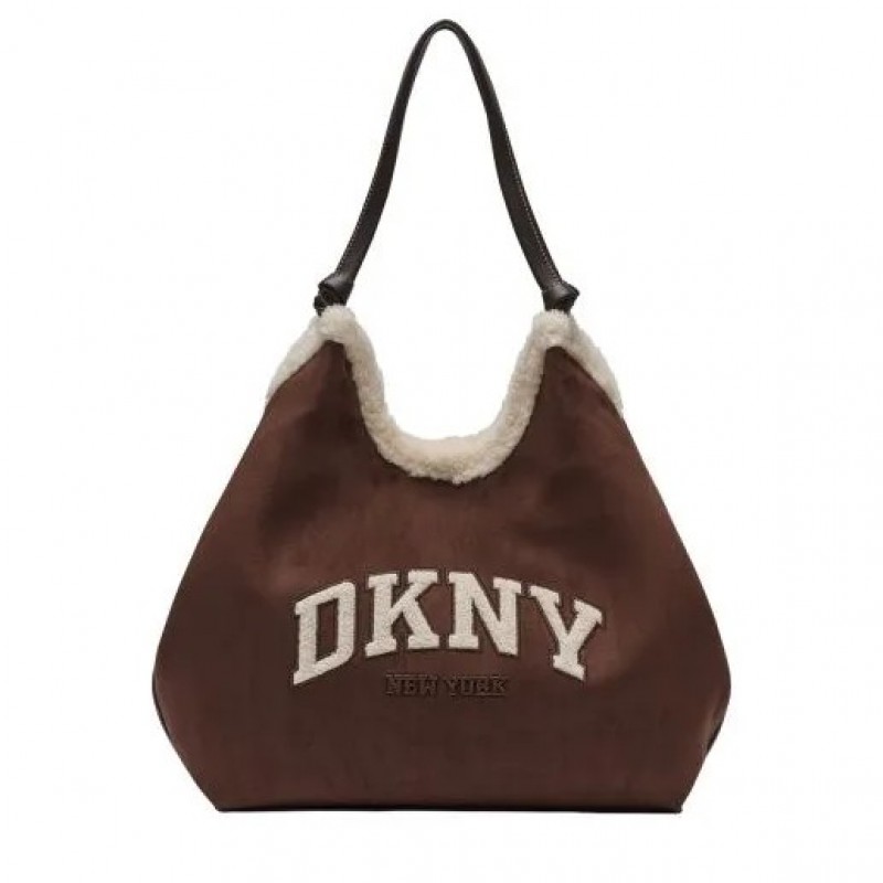 Τσάντα Paula tote handbag Dark Brown DKNY