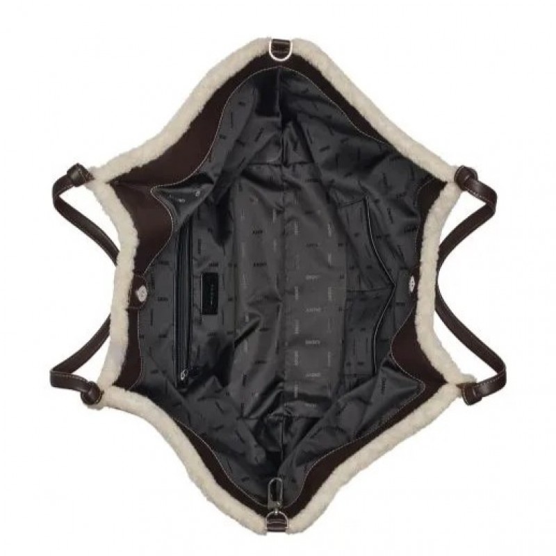 Τσάντα Paula tote handbag Dark Brown DKNY