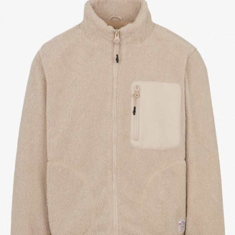 Jacket Borg regular fit Beige Pepe jeans