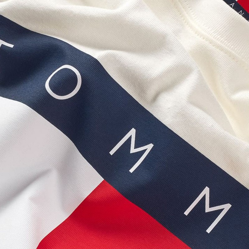 T-shirt TJM Big flag White Calico Tommy jeans