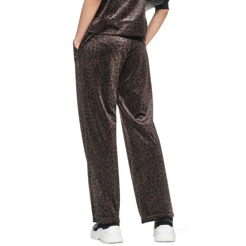 Jogger pants mid rise leopard Brown DKNY