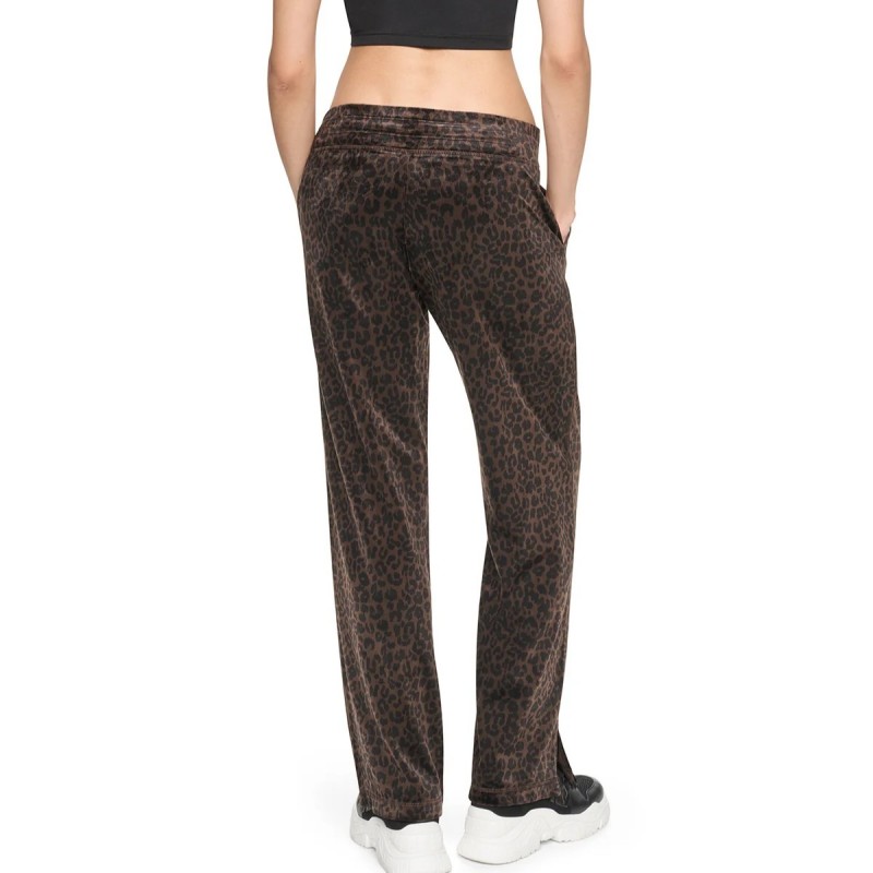Jogger pants mid rise leopard Brown DKNY