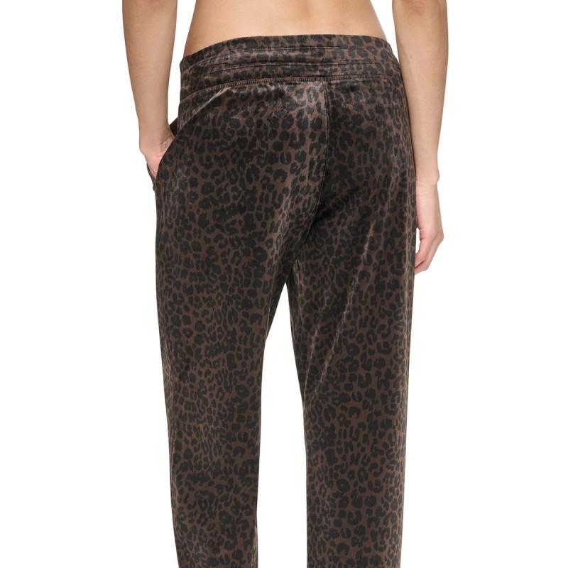 Jogger pants mid rise leopard Brown DKNY