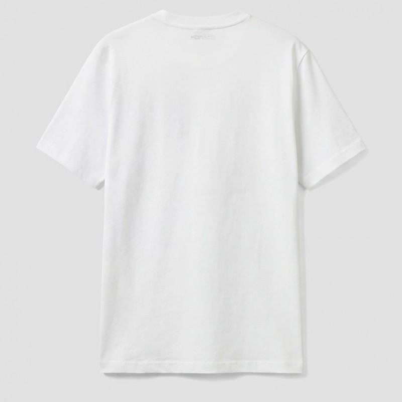 Μπλούζα με κοντό μανίκι Jersey Tiger print White Antony Morato