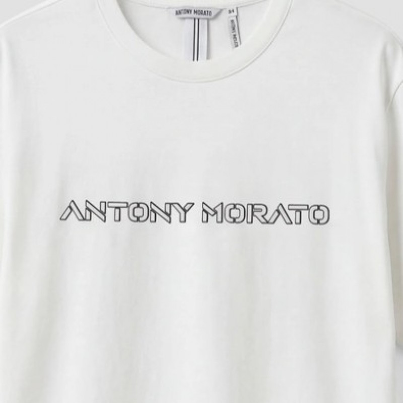 T-shirt Jersey with logo White Antony Morato