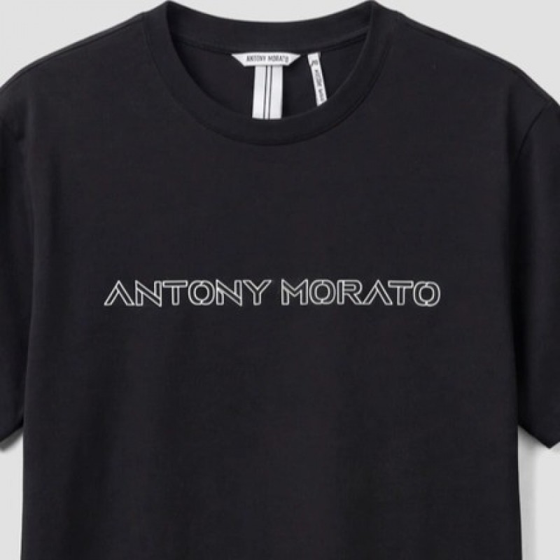 T-shirt Jersey with logo Black Antony Morato